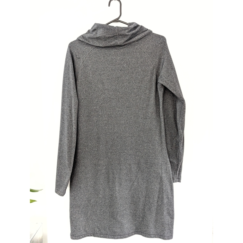 2010 Lolë Women's Gray Cowl Neck Sweater Dress - Picture 7 of 9